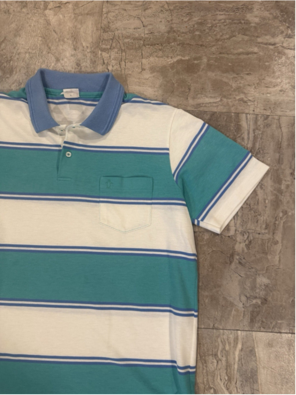 VTG 80s Munsingwear Striped Polo Penguin Logo Short Sleeve Mens Size XL USA Prep